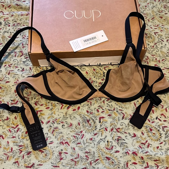 CUUP the Plunge Taupe Black 32B - Picture 1 of 2